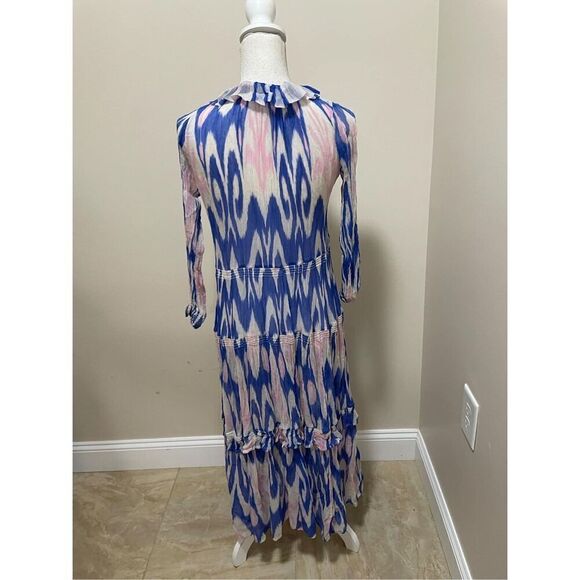 Anthropologie The Marais Printed Chiffon Maxi Dress Size M - Picture 8 of 10